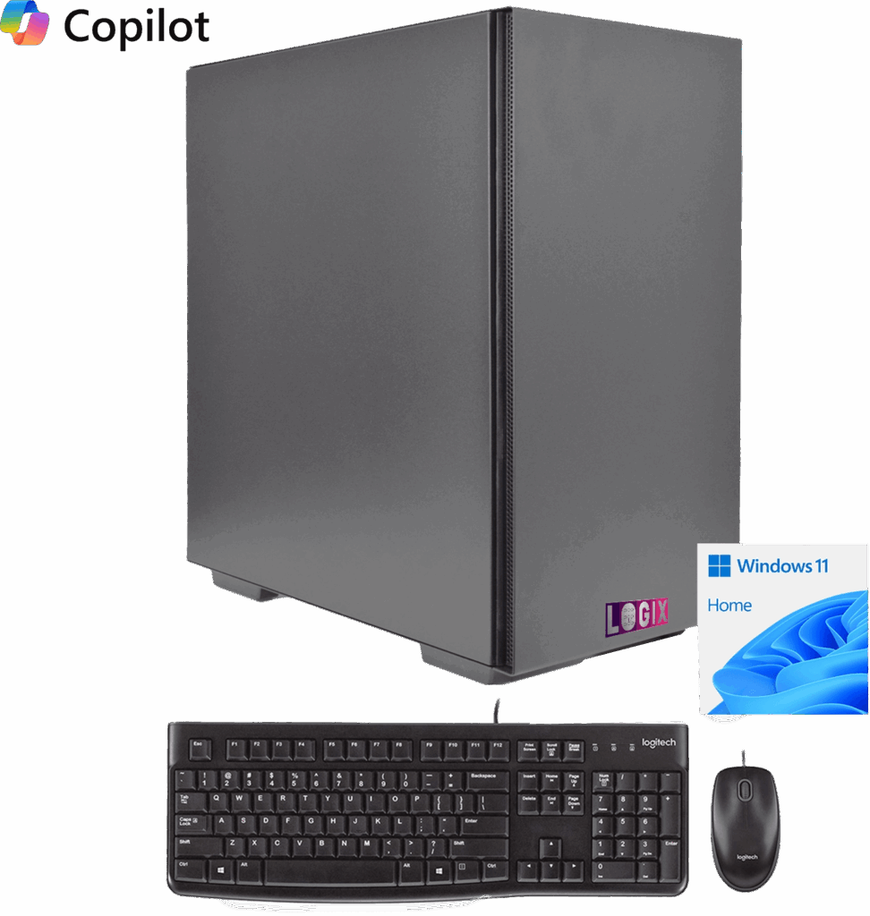 LOGIX 14th Gen Intel Core i7 Micro Tower Desktop PC